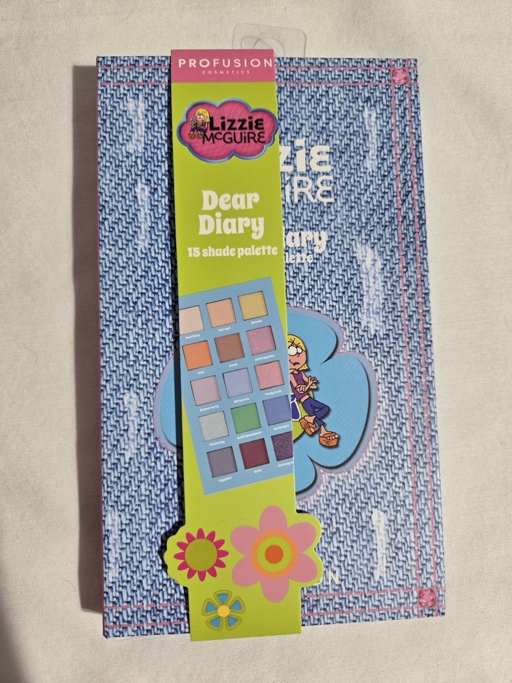 NWT Profusion Lizzie McGuire Dear Diary Eyeshadow Palette 15 Shades Y2K Makeup